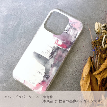 全機種対応 花柄クリアスマホケース iPhone・Android対応 ブラウン｜温かみのある洗練されたデザイン 耐衝撃 Flowery Dance Brown | Kohii