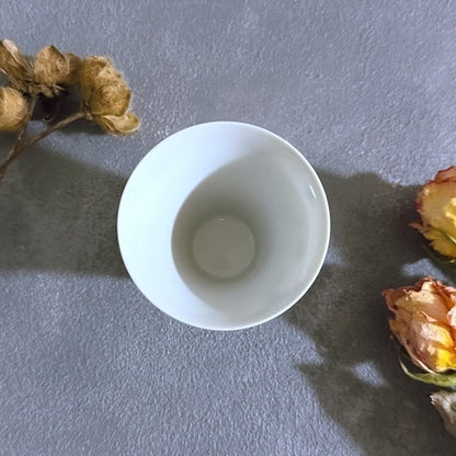 九谷焼　酒器　ぐい呑　お猪口　茶杯　染付　花舞　牡丹　菊　陶磁器 【予約商品】