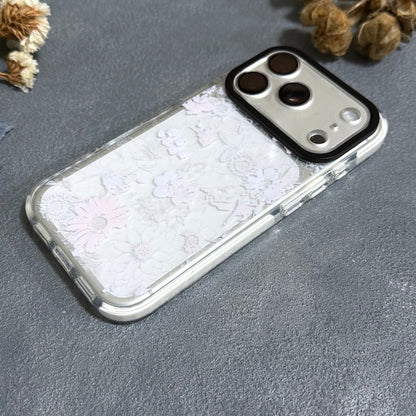 iPhoneケース 花柄クリアスマホケース ライトピンク｜やわらかく大人可愛いデザイン 耐衝撃 Flowery Dance | Kohii クッションカバー