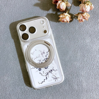 スマホ　インナーシート　1枚　花柄　Flowery Dance Navy　ミニ絵画　名刺サイズ　Kohii