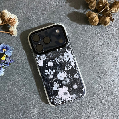 iPhoneケース 花柄クリアスマホケース ライトピンク｜やわらかく大人可愛いデザイン 耐衝撃 Flowery Dance | Kohii クッションカバー