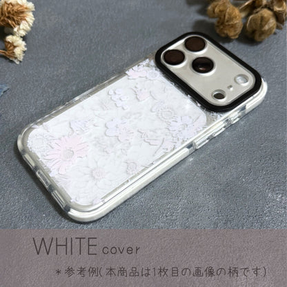 iPhoneケース 花柄クリアスマホケース ライトピンク｜やわらかく大人可愛いデザイン 耐衝撃 Flowery Dance | Kohii クッションカバー